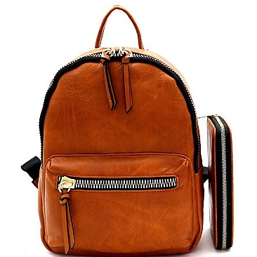 STYLISH FRONT POCKET BACKPACK SET