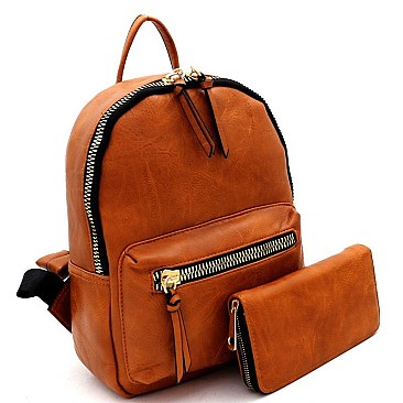 STYLISH FRONT POCKET BACKPACK SET