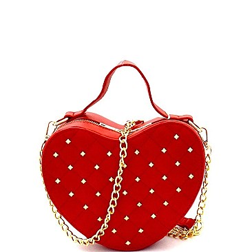 Heart-Shape Boxy Shoulder Bag MH-LT143