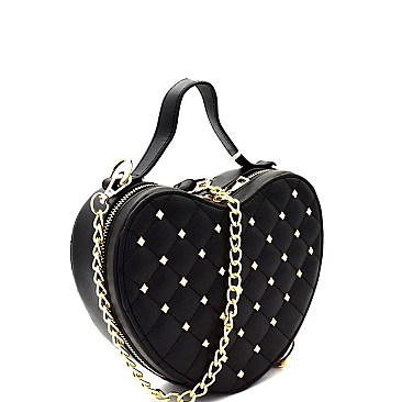 Heart-Shape Boxy Shoulder Bag MH-LT143