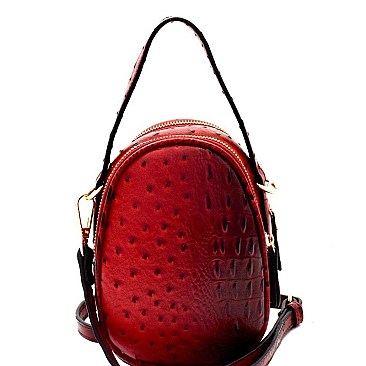 Stylish Round Ostrich Shoulder Bag MH-LW2352
