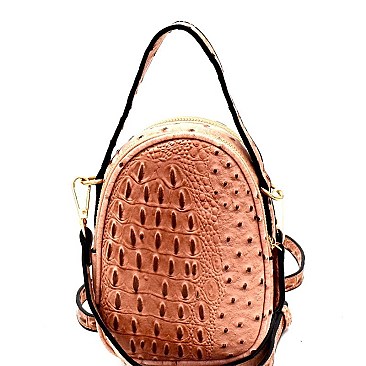 Stylish Round Ostrich Shoulder Bag MH-LW2352