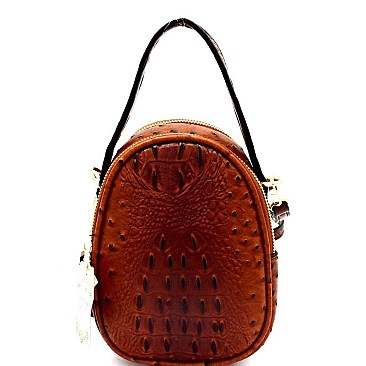Stylish Round Ostrich Shoulder Bag MH-LW2352