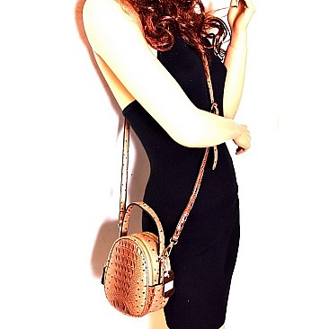 Stylish Round Ostrich Shoulder Bag MH-LW2352