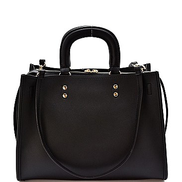 LY080-LP Classy 2 Way 3 Compartment Satchel