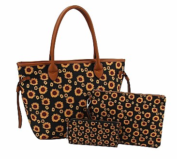Native American Tribal Aztec Printed Canvas 3-in-1 Shopper