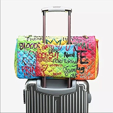 Super Large Capacity Graffiti Style Shoulder Bag