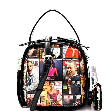 Michelle Obama Boxy Shoulder Bag Wallet SET