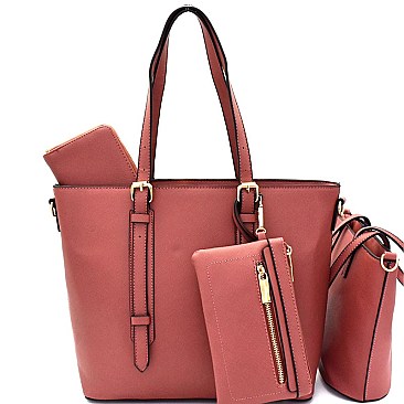 [S]MC0020 4 in 1 Saffiano Classy Tote SET