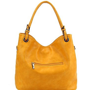 Classic Braid Accent Laser-Cut 2-Way Hobo MH-MC0061