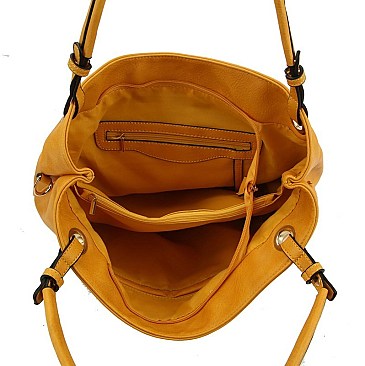 Classic Braid Accent Laser-Cut 2-Way Hobo MH-MC0061