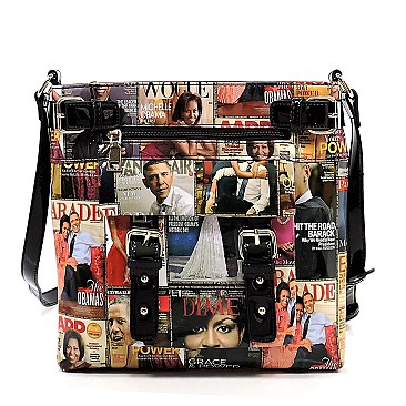 Michelle Obama Magazine Large Size Cross Body