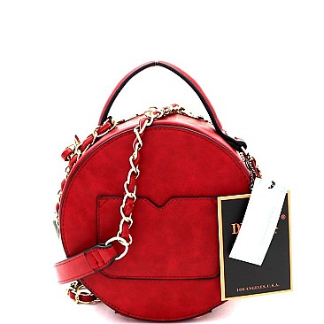 Faux-Fur Round Chain Shoulder Bag Mh-MM7243