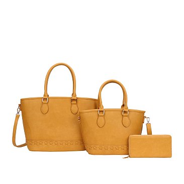 3-in-1 Twin Tote Value Set W Wallet