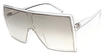 Pack of 12 Square Oversize Clear Lens Optical Glasses