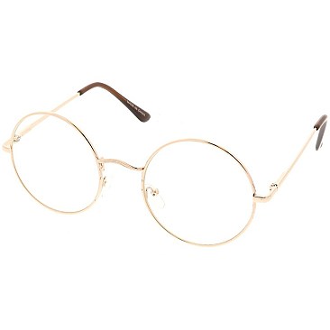 Pack of 12 Trendy Clear Eyeglasses