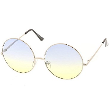 Pack of 12 Circle Fashion Sunglasses