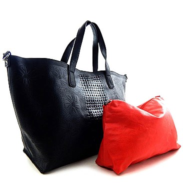 Embossed Laser-cut 2 in 1 Tote Bag