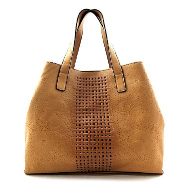 Embossed Laser-cut 2 in 1 Tote Bag