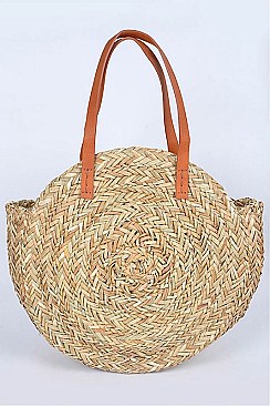 Raffia Spiral Large Tote
