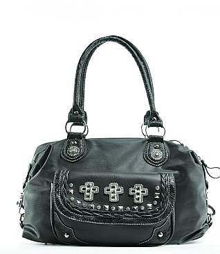 RHINESTONE CROSS Expandable BAGS