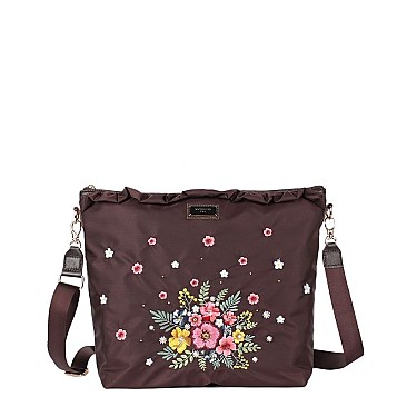 EMBROIDERY GARDEN ADIRA CROSS BODY BAG