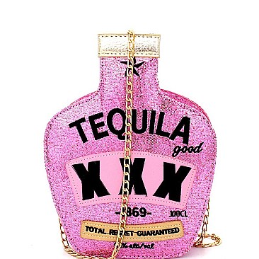 Tequila Bottle Novelty Cross Body