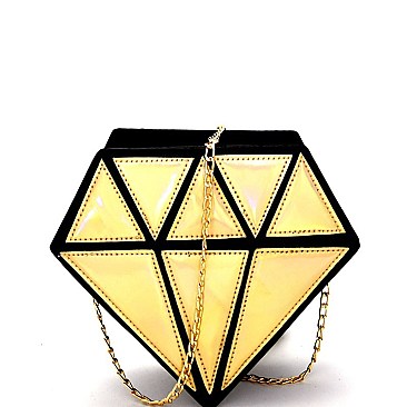 Metallic Diamond Novelty Cross Body