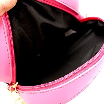 NOV015-LP Chocolate Dipped Strawberry Theme Novelty Cross Body