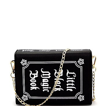 LITTLE BLACK MAGIC BOOK NOVELTY BAG