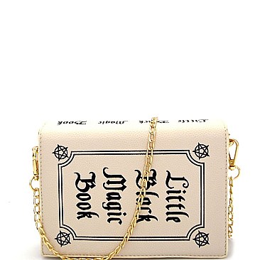 NOV016-LP Unique 'Little Black Magic Book' Theme Novelty Bag