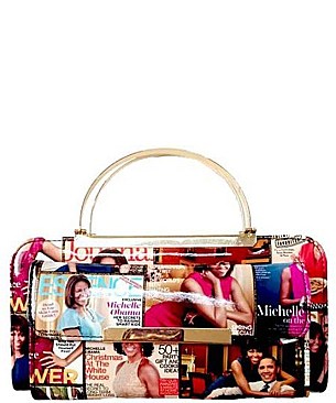 Collage Magazine Cover Clutch Wallet