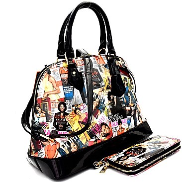 Michelle Obama 2 PCS SET DOME HANDBAGS