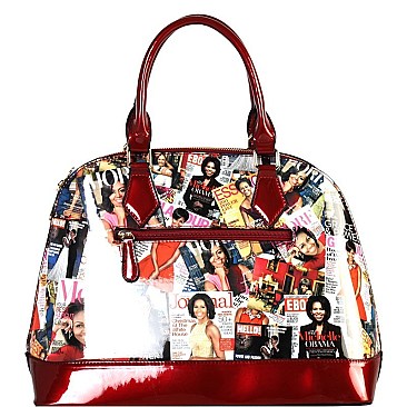 Michelle Obama 2 PCS SET DOME HANDBAGS