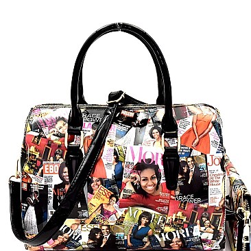 Michelle Obama Boston Satchel Wallet SET MH-OB6730W