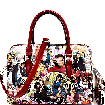 Michelle Obama Boston Satchel Wallet SET MH-OB6730W