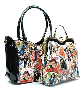 Michelle Obama Top Quality 2 pcs set Handbags