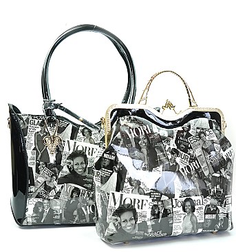 Michelle Obama Top Quality 2 pcs set Handbags