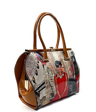 QUALITY METAL FRAME MICHELLE OBAMA SATCHEL