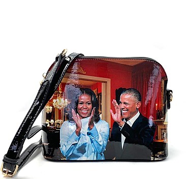 2 in 1 Michelle Obama Messenger + Wallet set