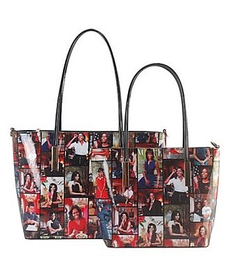 2 IN 1 MICHELLE OBAMA TOTE HANDBAGS SET