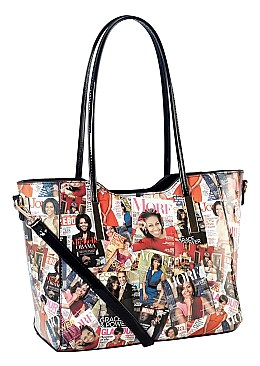 3-in-1 Michelle Obama Magazine Cover Tote Bag