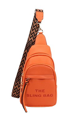 " The Sling Bag" Letter Sling Bag