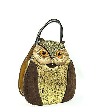 Bird in Hand OWL Handbag