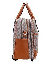 Oval Print Rolling Travel Bag