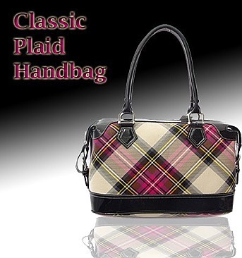 SE9008,  Classic Plaid Purse