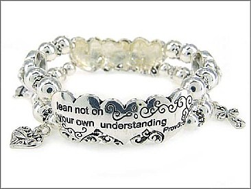 B5641L ATS  RELIGIOUS THEME THEME DOUBLE STRETCH  BRACELET