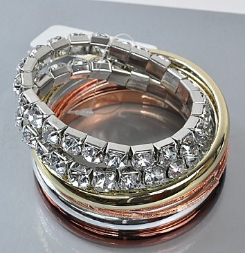 OB020384T Designer Inspired , Stackable Bracelet