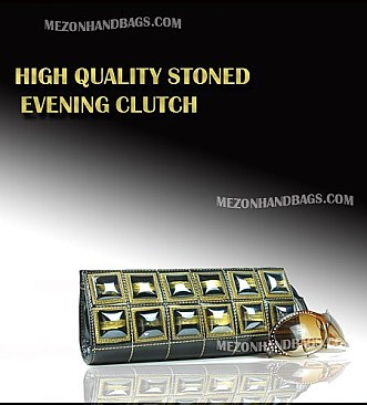 HBG90824 QUALITY STONED EVENING BAG