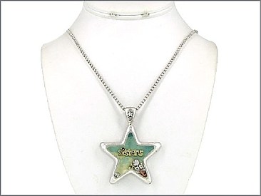 ON0110  Sisters Star fashion necklace
